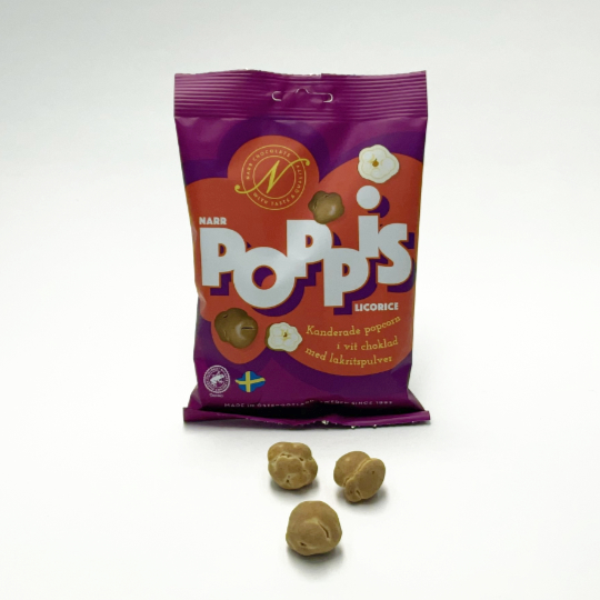 Liquorice poppis, 90g bag